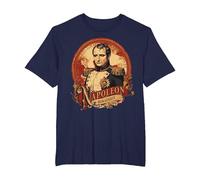 Style d'affiche Vintage Napoléon Bonaparte T-Shirt, Homme Grandes Tailles, Bleu Marine, 2X Tall