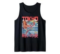 Style d'anime japonais Tokyo Tiger Fantasy Dragon Battle Clash Débardeur