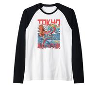 Style d'anime japonais Tokyo Tiger Fantasy Dragon Battle Clash Manche Raglan