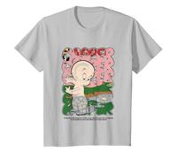 Style de Bande dessinée rétro Classique de Casper Movie T-Shirt, Enfant, Argent, 2 Ans