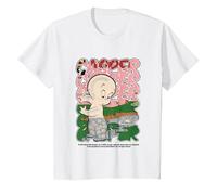 Style de Bande dessinée rétro Classique de Casper Movie T-Shirt, Enfant, Blanc, 4 Ans