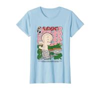 Style de Bande dessinée rétro Classique de Casper Movie T-Shirt, Femme, Bleu Céleste, XXL