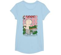 Style de Bande dessinée rétro Classique de Casper Movie T-Shirt, Fille, Bleu Céleste, XS
