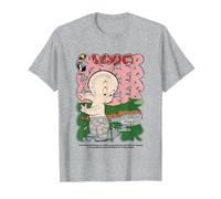 Style de Bande dessinée rétro Classique de Casper Movie T-Shirt, Homme, Gris Chiné, S