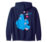 Style de Biscuits rétro Hungry Pose de Sesame Street Cookie Monster Sweat à Capuche