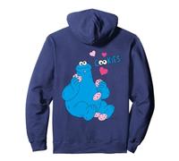 Style de Biscuits rétro Hungry Pose de Sesame Street Cookie Monster Sweat à Capuche