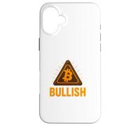 Style de Blockchain de Conception de Crypto Industrielle Bitcoin haussier Coque pour iPhone 16 Plus