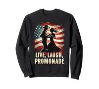 Style de Danse Live, Laugh, Promenade Square Sweatshirt