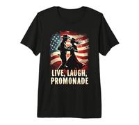 Style de Danse Live, Laugh, Promenade Square T-Shirt Haut de Gamme