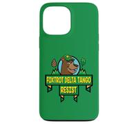 Style de Dessin animé du Parc National Resist Bear Foxtrot Delta Tango Coque pour iPhone 13 Pro Max