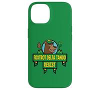 Style de Dessin animé du Parc National Resist Bear Foxtrot Delta Tango Coque pour iPhone 14
