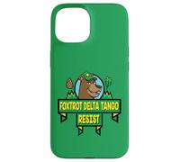 Style de Dessin animé du Parc National Resist Bear Foxtrot Delta Tango Coque pour iPhone 15