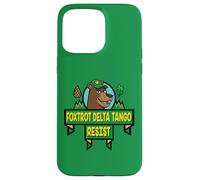 Style de Dessin animé du Parc National Resist Bear Foxtrot Delta Tango Coque pour iPhone 15 Pro Max