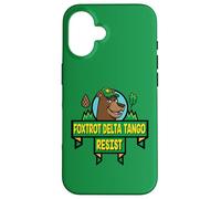 Style de Dessin animé du Parc National Resist Bear Foxtrot Delta Tango Coque pour iPhone 16