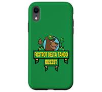 Style de Dessin animé du Parc National Resist Bear Foxtrot Delta Tango Coque pour iPhone XR