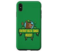 Style de Dessin animé du Parc National Resist Bear Foxtrot Delta Tango Coque pour iPhone XS Max