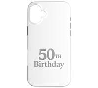 Style de Lettrage Cinquante Ans raffiné Coque pour iPhone 16 Plus