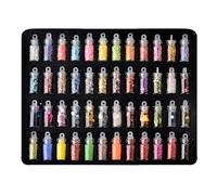 Style de mode japonais 48 couleurs DIY Nail Art Accessoires Brillant Paillettes Poudre Paillettes Kits de décoration d'ongles Kits holographiques d'art d'ongle pour salon de manucure débutant