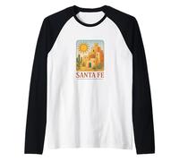 Style de Paysage Solaire du désert du sud-Ouest de Santa Fe Adobe Sunset Manche Raglan