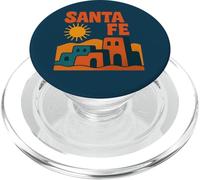 Style de Paysage Solaire du désert du sud-Ouest de Santa Fe Adobe Sunset PopSockets PopGrip pour MagSafe