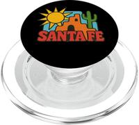 Style de Paysage Solaire du désert du sud-Ouest de Santa Fe Adobe Sunset PopSockets PopGrip pour MagSafe