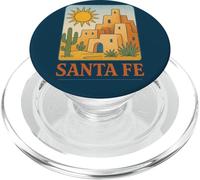 Style de Paysage Solaire du désert du sud-Ouest de Santa Fe Adobe Sunset PopSockets PopGrip pour MagSafe