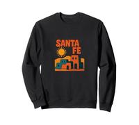 Style de Paysage Solaire du désert du sud-Ouest de Santa Fe Adobe Sunset Sweatshirt