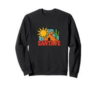 Style de Paysage Solaire du désert du sud-Ouest de Santa Fe Adobe Sunset Sweatshirt