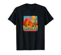 Style de Paysage Solaire du désert du sud-Ouest de Santa Fe Adobe Sunset T-Shirt