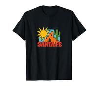 Style de Paysage Solaire du désert du sud-Ouest de Santa Fe Adobe Sunset T-Shirt
