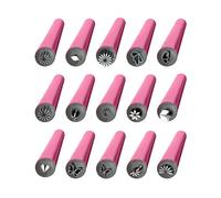 Style de tampon de fleurs à clou - Timbre d'art, outils de pointillés | 15x art tampon outils à stylo avec 6 motifs différents, ongle Stamper Tool à ongles Nail Graffiti Tools de conception d'art pour