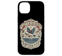 Style de Tatouage laissé dans l'eau Matthew 28:19 Coque pour iPhone 14 Plus