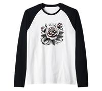Style de Tatouage Traditionnel Rose Manche Raglan