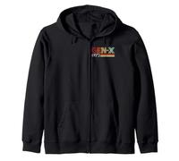 Style de Texte Vintage Gen X 1972 Retro Generation Xer Sweat à Capuche