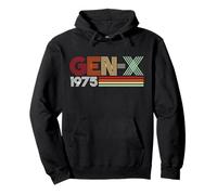 Style de texte vintage Gen X 1975 Retro Generation Xer Sweat à Capuche