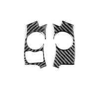 Style de voiture Autocollant de garniture de bouton de volant de voiture en Fiber de carbone, Compatible avec Lexus CT 200h 2011 2012 2013 2014 2015 2016 2017, intérieur