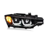 Style de voiture Compatible for les phares F30 de la série 3 2013-16 for la lampe frontale F30 Angel Eye DRL avant lumière bi-xénon lentille xénon(5000K)