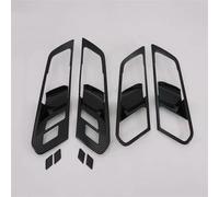 Style De Voiture En Fibre Carbone Poignée Porte Intérieure Couvre Garniture Bol Boutons Autocollants Cadre Pour X5 G05 2019 anti-poussière
