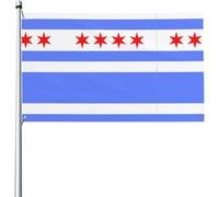 Style Des Villes Américaines Drapeau Décoratif De Jardin Drapeau Double Face Bannière De Cour Imperméable Pour Fête Extérieure Vacances 3X5 Ft