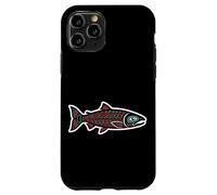 Style du Pacifique Nord-Ouest : Cycle de Vie du Saumon sacré, Esprit de rivière Coque pour iPhone 11 Pro