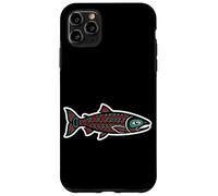 Style du Pacifique Nord-Ouest : Cycle de Vie du Saumon sacré, Esprit de rivière Coque pour iPhone 11 Pro Max