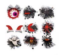 Style effrayant, obtenez ce lot exclusif de 9 accessoires pour cheveux uniques faits à la main sur le thème d'Halloween dès aujourd'hui