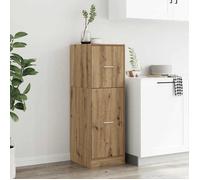 Style Élégance Chic - Buffet bahut - Armoire d'apothicaire - chêne artisanal - Bois d'ingénierie &FR63615