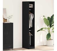 Style Élégance Chic - Buffet bahut - Armoire de chambre Chêne noir - 30x50x200cm - Bois d'ingénierie &FR83567