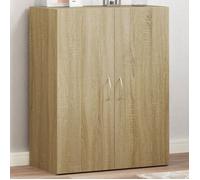 Style Élégance Chic - Buffet bahut - Armoire de classement chêne sonoma - Bois d'ingénierie &FR54564