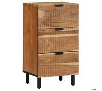 Style Élégance Chic - Commode/Buffet de salon - armoire latérale, avec étagère Marron 40x33x75cm - Bois d'acacia massif &FR94953