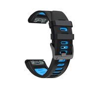 (Style F Garmin Fenix 7, Multicolor) Dual-color Watch Band for Garmin Fenix 7/Forerunner 965/955/945/935,Smooth Silicone Soft Strap+Yello