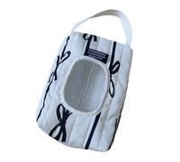 Style fait à la main - En coton matelassé - Avec attaches - Robuste et lavable - Petit récipient pour accessoires de voyage - Trousse à cosmétiques en coton fait à la main, blanc, Taille unique