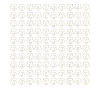 Style Fancy Paperclips, Cute Gold Metal Mini Paper Clips with Anti Slip Grip, Durable Blossom Design for Office School Home Use, 100Pcs in Plastic Box