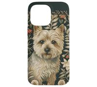 Style Floral de Norwich Terrier William Morris Coque pour iPhone 14 Pro Max